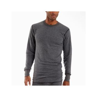 Rock Face 2 Layer Thermal Crew Neck, Charcoal, Mens