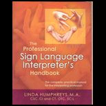 Professional Sign Language Interpreters Handbook