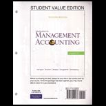 Introduction to Management Accounting, Ch. 1 17 (Looseleaf)