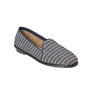 A2 BY AEROSOLES Best Bet Smoking Slippers, Navy Combo, Womens