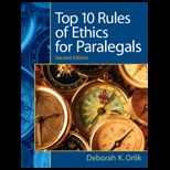 Ethics Top Ten Rules for Paralegals