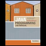 Java Programming  From Problem Analysis to Program Design   Lab Manual