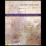 Essentials of Stat. for Behavioral Science