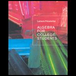 Algebra for College Students   Text Only