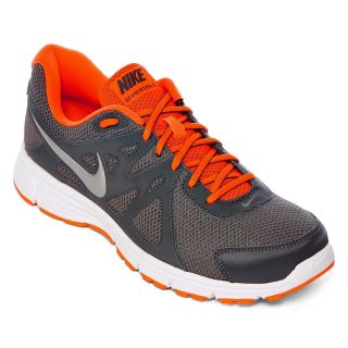 Nike Revolution 2 Mens Running Shoes, Orange/Gray