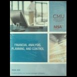Msa 602 Financial Analysis,  CUSTOM<