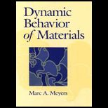 Dynamic Behavior of Materials