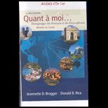 Quant a Moi  4 Audio CDs