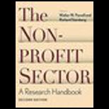 Nonprofit Sector  A Research Handbook