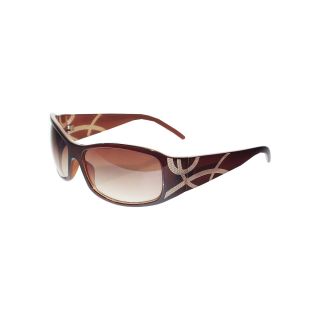 Solargenics Plastic Sunglasses, Brown, Womens