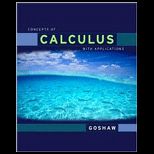 Concepts of Calculus with Applications, Updated