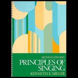 Principles of Singing  A Textbook for Voice Class or Studio
