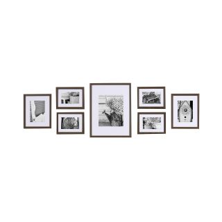 Gallery Perfect 7 pc. Picture Frame Kit, Walnut