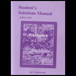 Prealgebra Students Solutions Manual