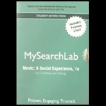 Music   MySearchLab Access