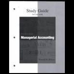 Managerial Accounting   Study Guide