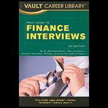 Vault Gd Finance Interviews