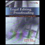 Legal Editing and Proofreading   With CD and Dvd