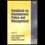 Handbook on Development Policy and Management