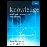 Knowledge  Readings in Contemporary Epistemology