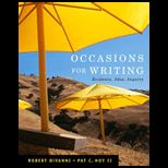Occasions for Writing  Evidence, Idea, and Essay