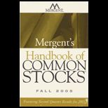 Mergents Handbook of Common Stocks  Fall 2005  Featuring Second Quarter Results for 2005