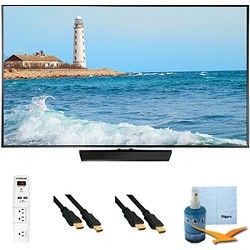 Samsung 32 Slim 1080p LED Smart TV 60hz Clear Motion 120 Plus Hook Up Bundle UN