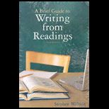 Brief Guide to Writing From Reading   With Access