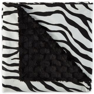 Luxury Bright Faux Fur Print Throw, Zebra