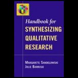 Handbook for Synth. Qualitative Research