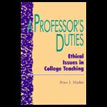 Professors Duties Ethical Issues in College Teachings