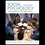 Social Psychology  Sociological Perspectives
