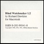 Blind Watchmaker CD (Sw)