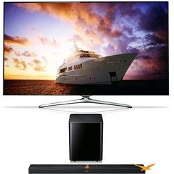 Samsung UN55F7500  55 inch 1080p 240hz 3D Smart Wifi TV+ HW F750 Soundbar Bundle