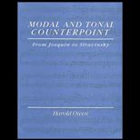 Modal and Tonal Counterpoint  From Josquin to Stravinsky