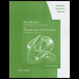 Precalculus  Real Mathematics, Real People   Student Solution Manual