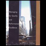 Managing for Quality and Performanc (Custom)