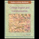 College English and Communication   Student Activity Workbook