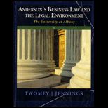Andersons Business Law and Legal Environment (Custom)