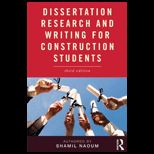 Dissertation Research and Writing for Construction Students