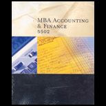 MBA Accounting Fin. 5502 (Custom Package)