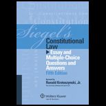 Siegels Constitutional Law Essay and Mult