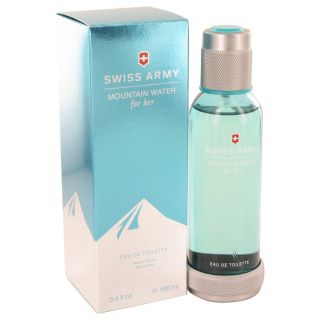 Swiss Army Mountain Water for Women by Swiss Army EDT Spray 3.4 oz