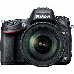 Nikon D610 FX format 24.3 MP 1080p video Digital SLR Camera with 28 300mm Lens