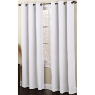 Montego Grommet Top Curtain Panel, White