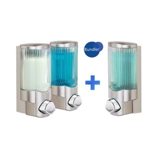 Signature Satin Nickel Single & Double Liquid Soap Dispensers