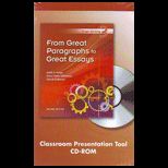 From Great Paragraphs to Great Essays, Classroom Presentation Tool   3 CD
