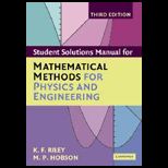 Mathematical Methods for Physics and Engineering   Student Solutions Manual