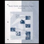 Cost Accounting  Principles and Application  Std. Guide and Working Papers
