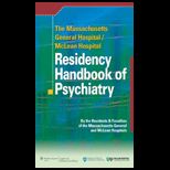 Mass McLean Hsp. Residency Handbook Psych